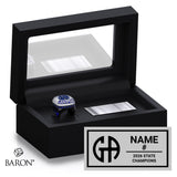 Gilmour Academy Boys Hockey 2026 Championship Black Standard Window Ring Box