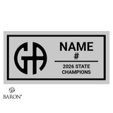 Gilmour Academy Boys Hockey 2026 Championship Black Standard Window Ring Box