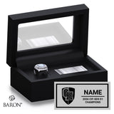 Granite Hills High School Cheer 2026 Championship Black Standard Window Ring Box