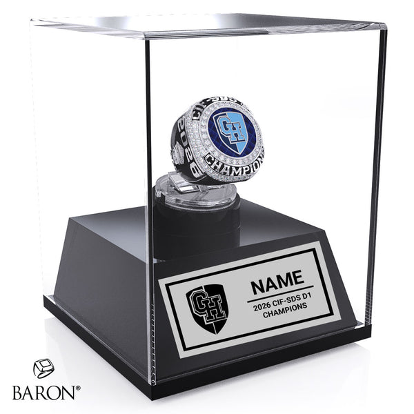 Granite Hills High School Cheer 2026 Championship Display Case
