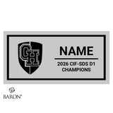 Granite Hills High School Cheer 2026 Championship Black Window Ring Box