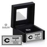 Grover Cleveland Girls Soccer 2026 Championship Black Window Ring Box