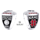 Grover Cleveland Girls Soccer 2026 Championship Ring - Design 4.1