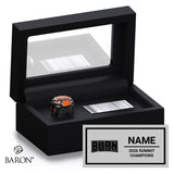 GymTyme Cheer 2026 Burn Championship Black Standard Window Ring Box