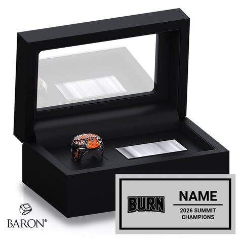 GymTyme Cheer 2026 Burn Championship Black Standard Window Ring Box