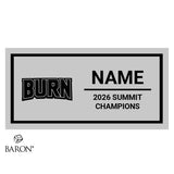GymTyme Cheer 2026 Burn Championship Black LED Ring Box