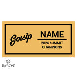 GymTyme Illinois Gossip Cheer 2026 Championship Black Standard Window Ring Box