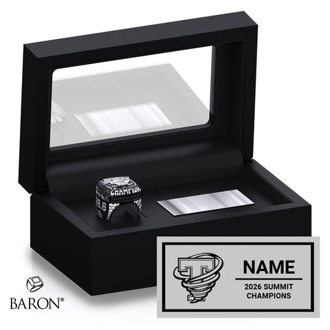 GymTyme Cheer 2026 Twist Championship Black Standard Window Ring Box