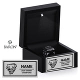 GymTyme Cheer 2026 Twist Championship Black LED Ring Box