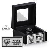 GymTyme Cheer 2026 Twist Championship Black Window Ring Box