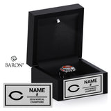 Half Moon Bay Football 2026 Championship Black LED Ring Box