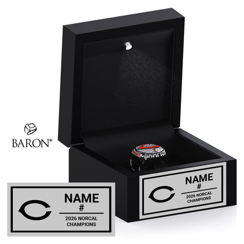 Half Moon Bay Football 2026 Championship Black LED Ring Box