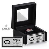 Half Moon Bay Football 2026 Championship Black Window Ring Box