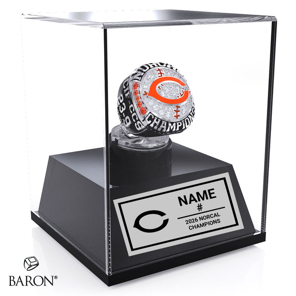 Half Moon Bay Football 2026 Championship Display Case