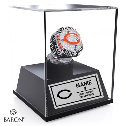 Half Moon Bay Football 2026 Championship Display Case