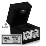 Heritage Academy High School Football 2025 Championship Black LED Ring Box
