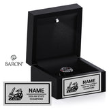 Hilton Central High School Cheer 2026 Championship Black LED Ring Box