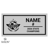 Hudson High School Girls Soccer 2026 Championship Black Window Ring Box