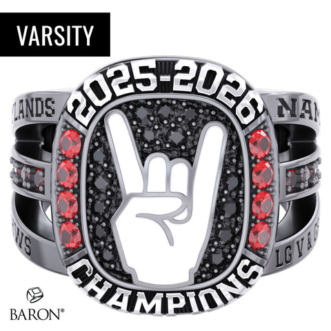 Hunterdon Central Cheer 2026 Varsity Championship Ring - Design 2.5