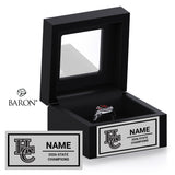 Hunterdon Central Cheer 2026 Championship Black Window Ring Box