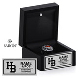 Huntington Beach High School Baseball 2026 Championship Black LED Ring Box
