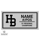 Huntington Beach High School Baseball 2026 Championship Black Standard Window Ring Box