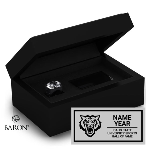 Idaho State University Sports Hall of Fame Black Standard Window Ring Box