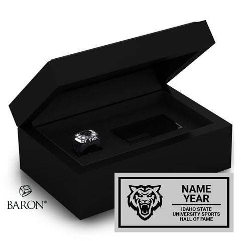Idaho State University Sports Hall of Fame Black Standard Window Ring Box