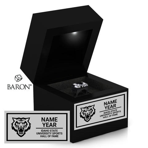 Idaho State University Sports Hall of Fame Black LED Ring Box