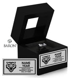 Idaho State University Sports Hall of Fame Black Window Ring Box