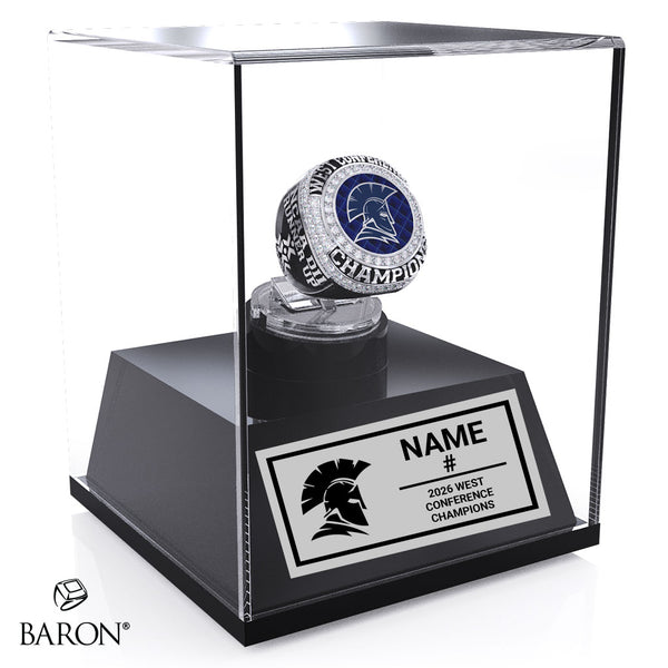 Jessup University Stunt Cheer 2026 Championship Display Case