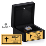 Jesuit Dallas Rangers Lacrosse 2026 Championship Black LED Ring Box