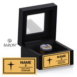 Jesuit Dallas Rangers Lacrosse 2026 Championship Black Window Ring Box