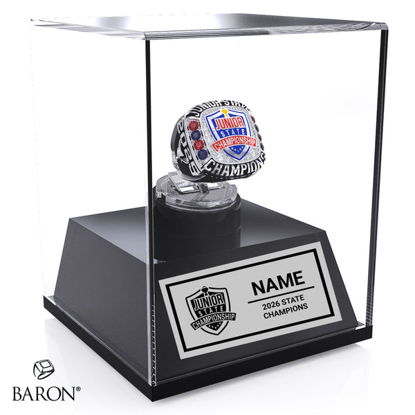 Junior State Championship Cheer 2026 Championship Display Case