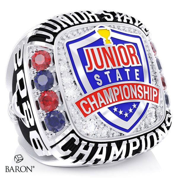 Junior State Championship Cheer 2026 Championship Ring - Design 1.1