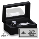 Kamehameha School-Maui Campus Football 2025 Championship Black Standard Window Ring Box