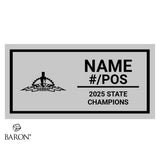 Kamehameha School-Maui Campus Football 2025 Championship Black Standard Window Ring Box