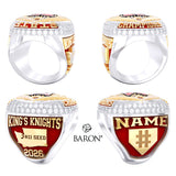King's Knights High School Baseball 2026 Championship Ring - Design 3.3