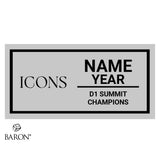 LA All Stars Icons Cheer Championship Black Window Ring Box