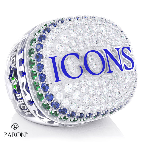 LA All Stars Icons Cheer 2026 Championship Ring - Design 2.4