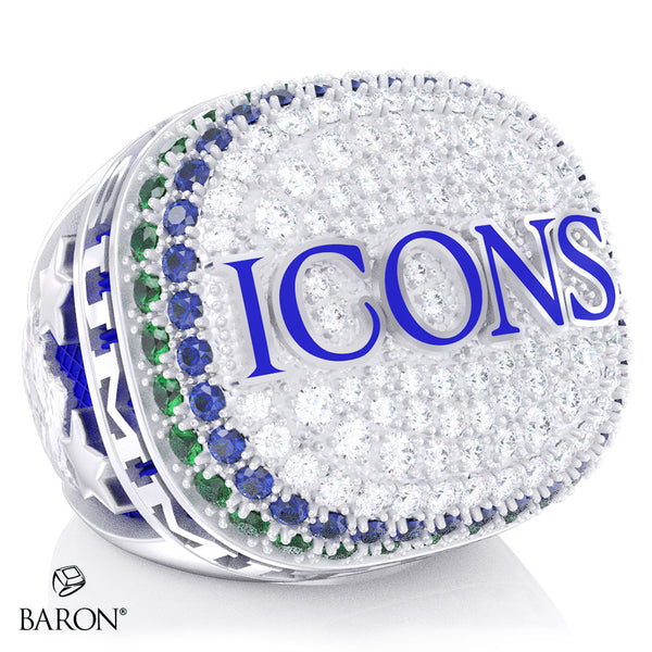 LA All Stars Icons Cheer 2026 Championship Ring - Design 2.5