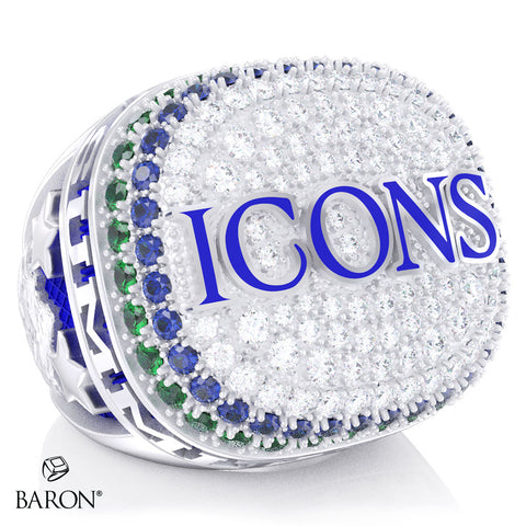 LA All Stars Icons Cheer 2026 Championship Ring - Design 2.5