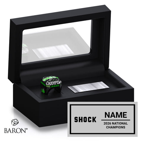 LA Cheerz Shock 2026 Championship Black Standard Window Ring Box