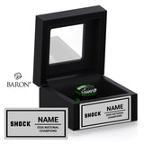 LA Cheerz Shock 2026 Championship Black Window Ring Box