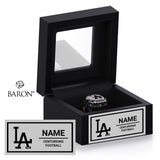 LAPD Football Black Window Ring Box