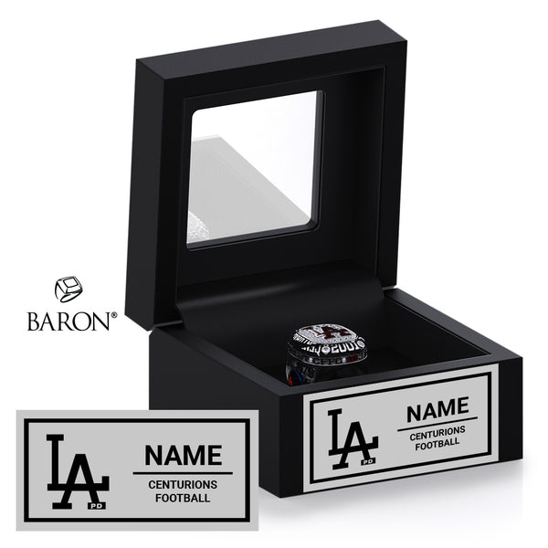 LAPD Football Black Window Ring Box