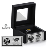 LGBTQ Sports Hall of Fame Black Window Ring Box
