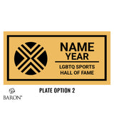 LGBTQ Sports Hall of Fame Black LED Ring Box