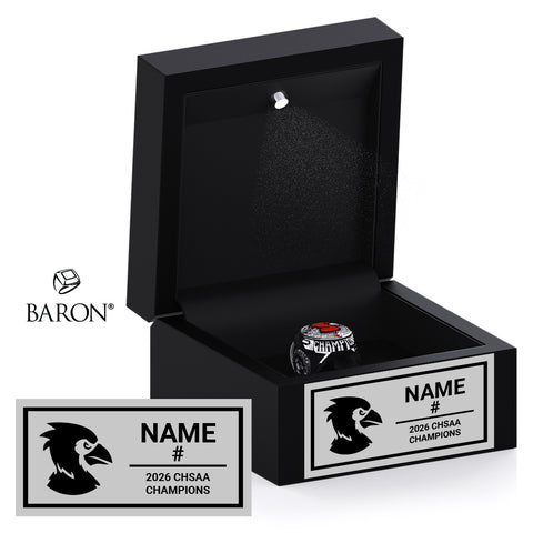 La Salle Academy Baseball 2026 Championship Black LED Ring Box