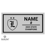 Leland Public School Soccer 2025 Championship Black Standard Window Ring Box